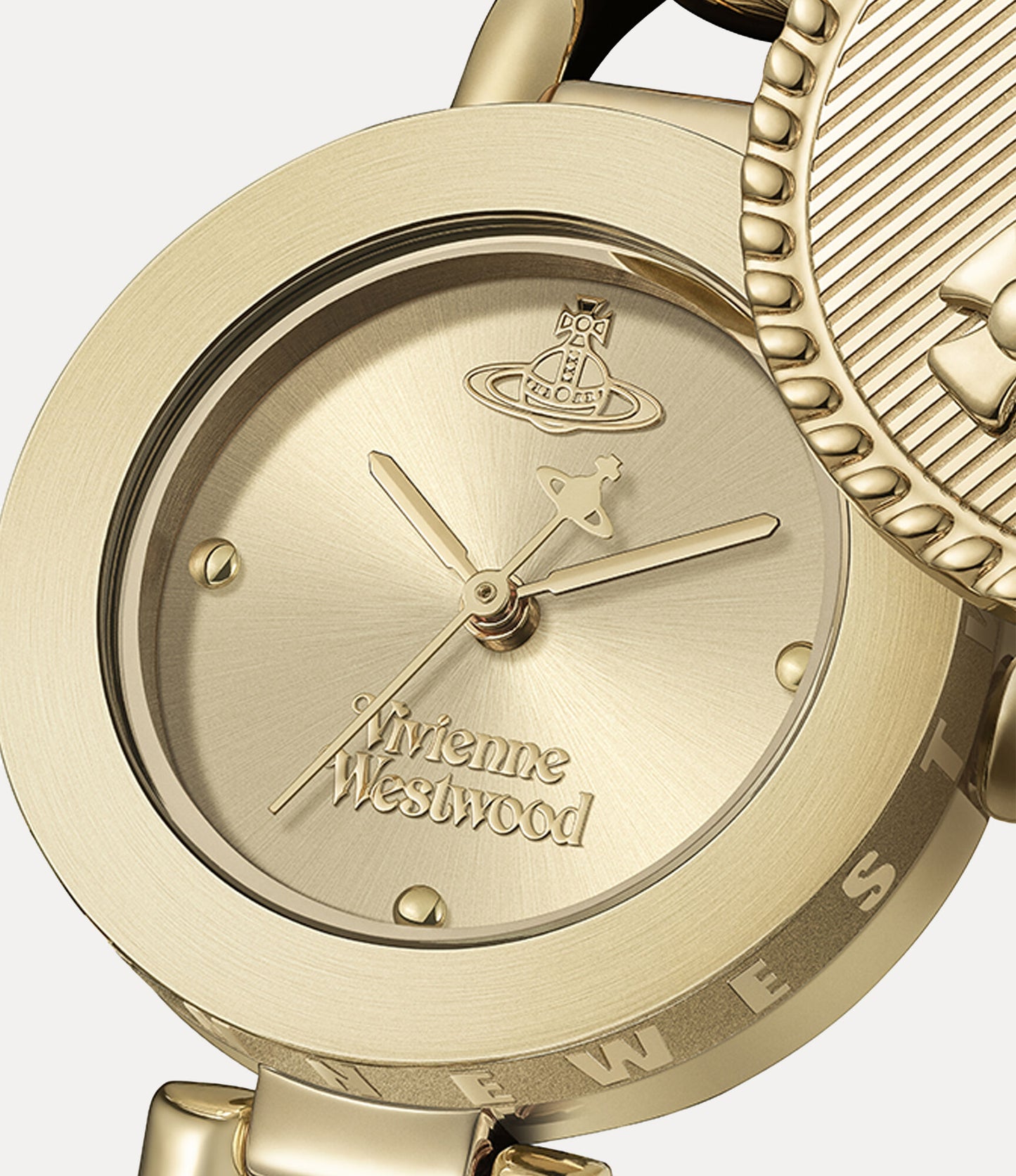 Vivienne Westwood Orb Button 25mm Gold Strap Watch