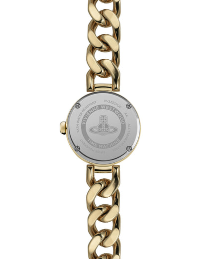 Vivienne Westwood Orb Button 25mm Gold Strap Watch