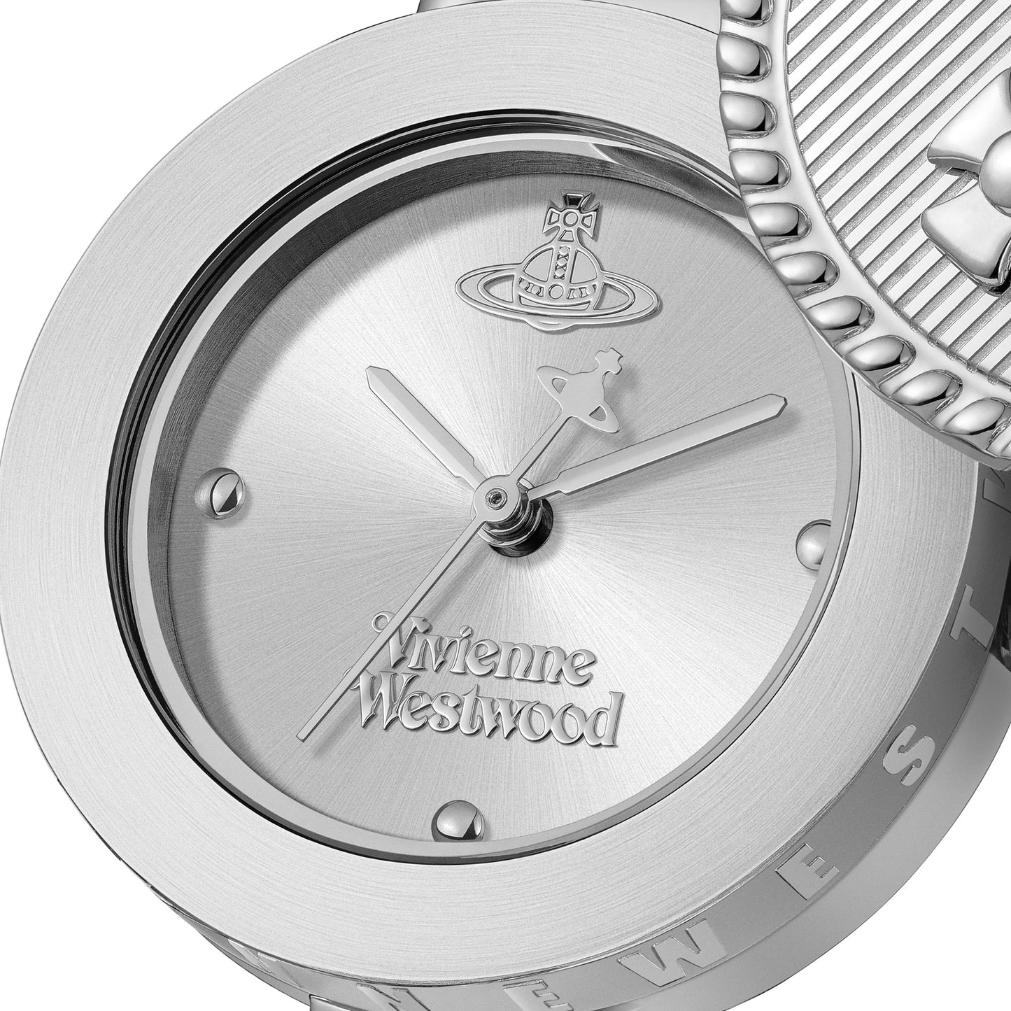 Vivienne Westwood Orb Button 25mm Silver Strap Watch