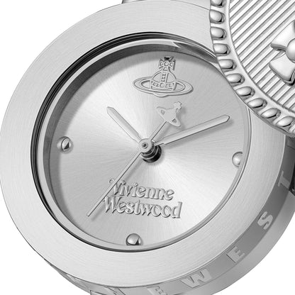 Vivienne Westwood Orb Button 25mm Silver Strap Watch