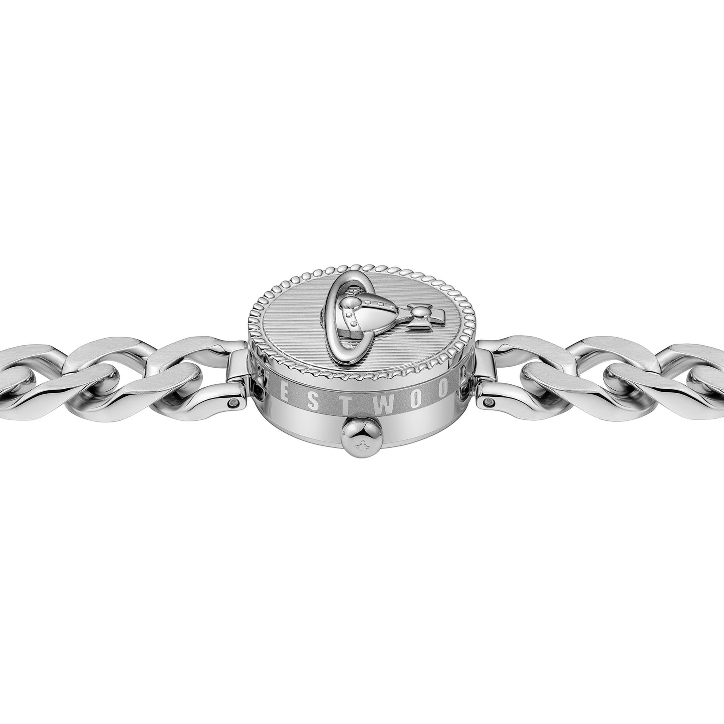 Vivienne Westwood Orb Button 25mm Silver Strap Watch