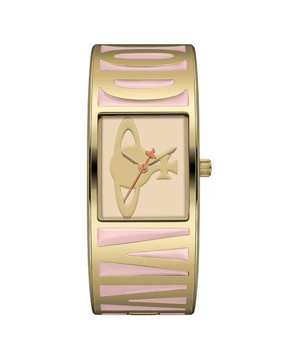 Vivienne Westwood Belvoir 25mm Pink Gold Bangle Watch