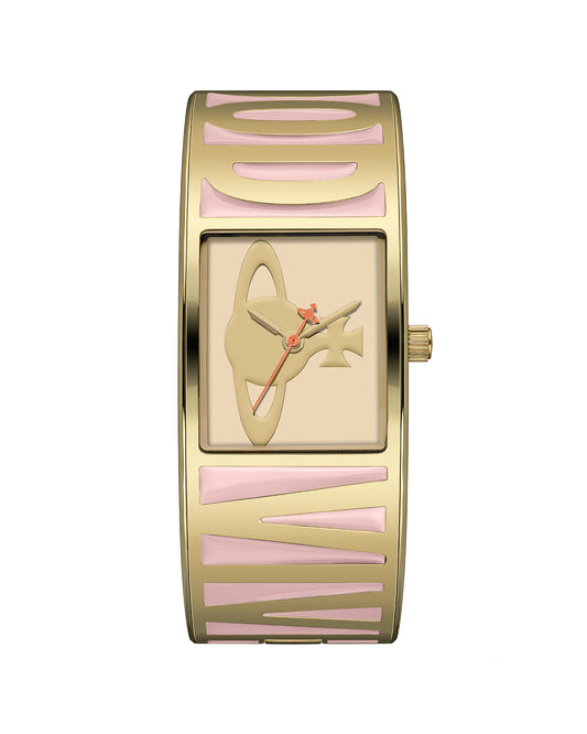 Vivienne Westwood Belvoir 25mm Pink Gold Bangle Watch