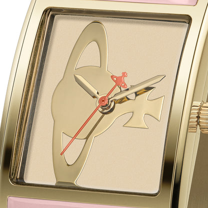 Vivienne Westwood Belvoir 25mm Pink Gold Bangle Watch