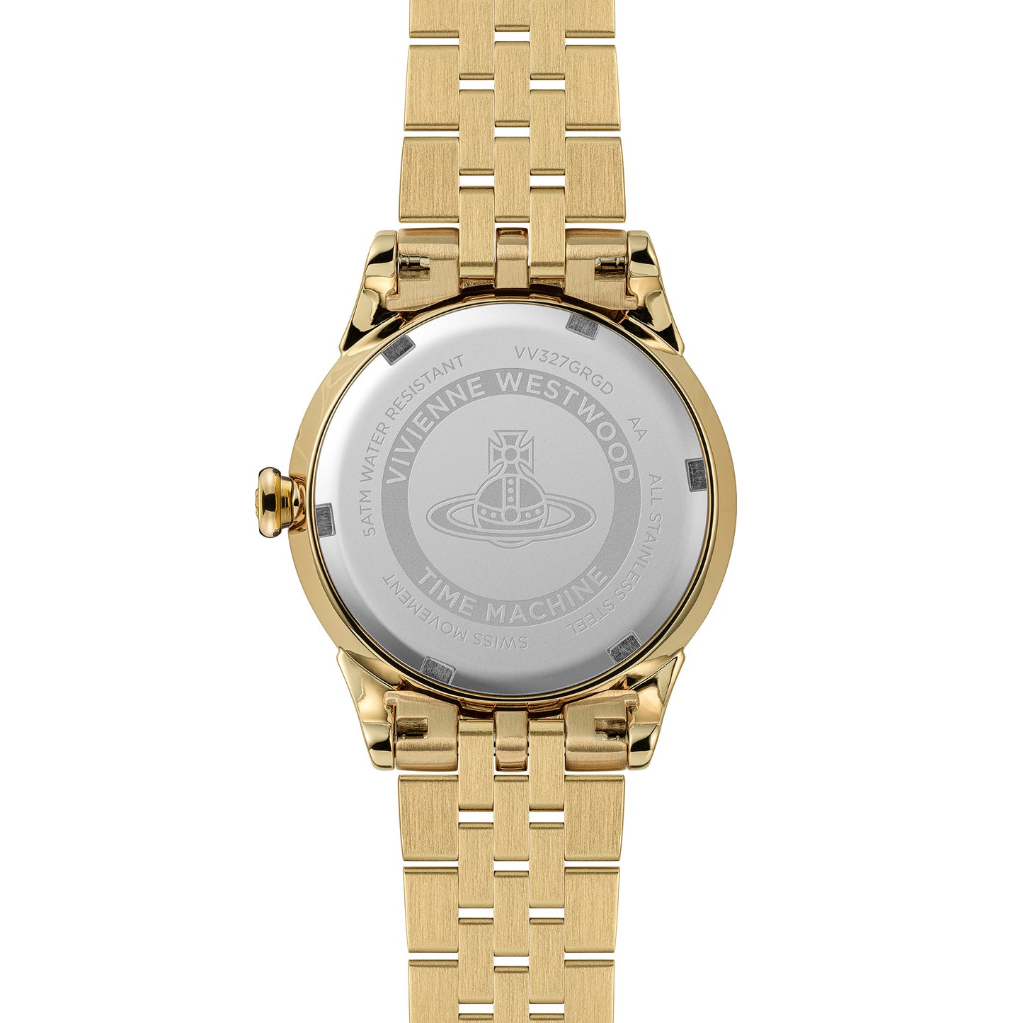 Vivienne Westwood Little Wallace 32mm Green Dial Gold Strap Watch