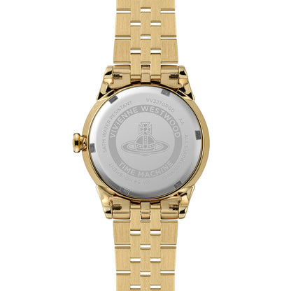 Vivienne Westwood Little Wallace 32mm Green Dial Gold Strap Watch