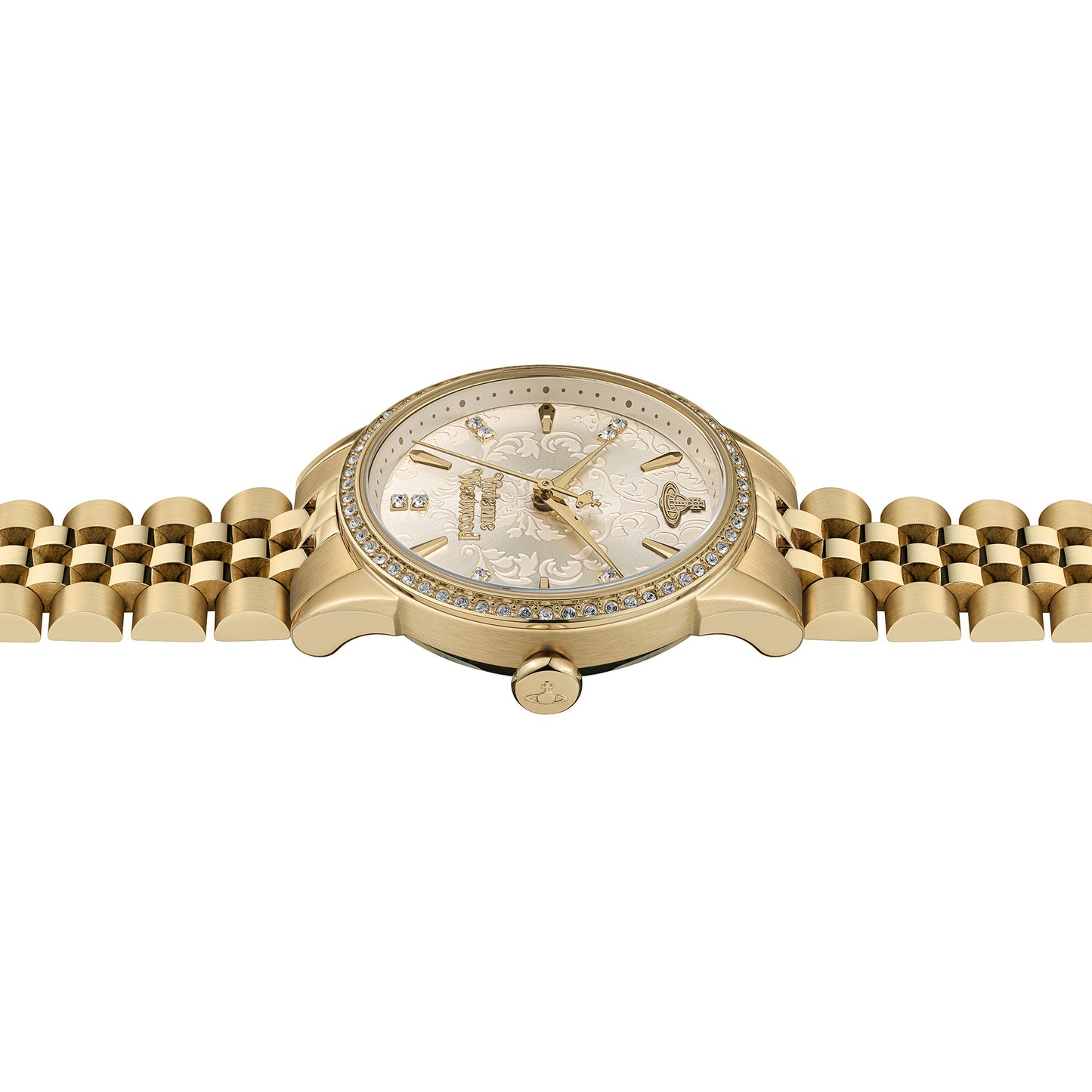 Vivienne Westwood Little Wallace 32mm Gold Dial Gold Strap Watch
