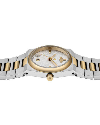 Vivienne Westwood The Hoxton 28mm Two Tone Strap Watch