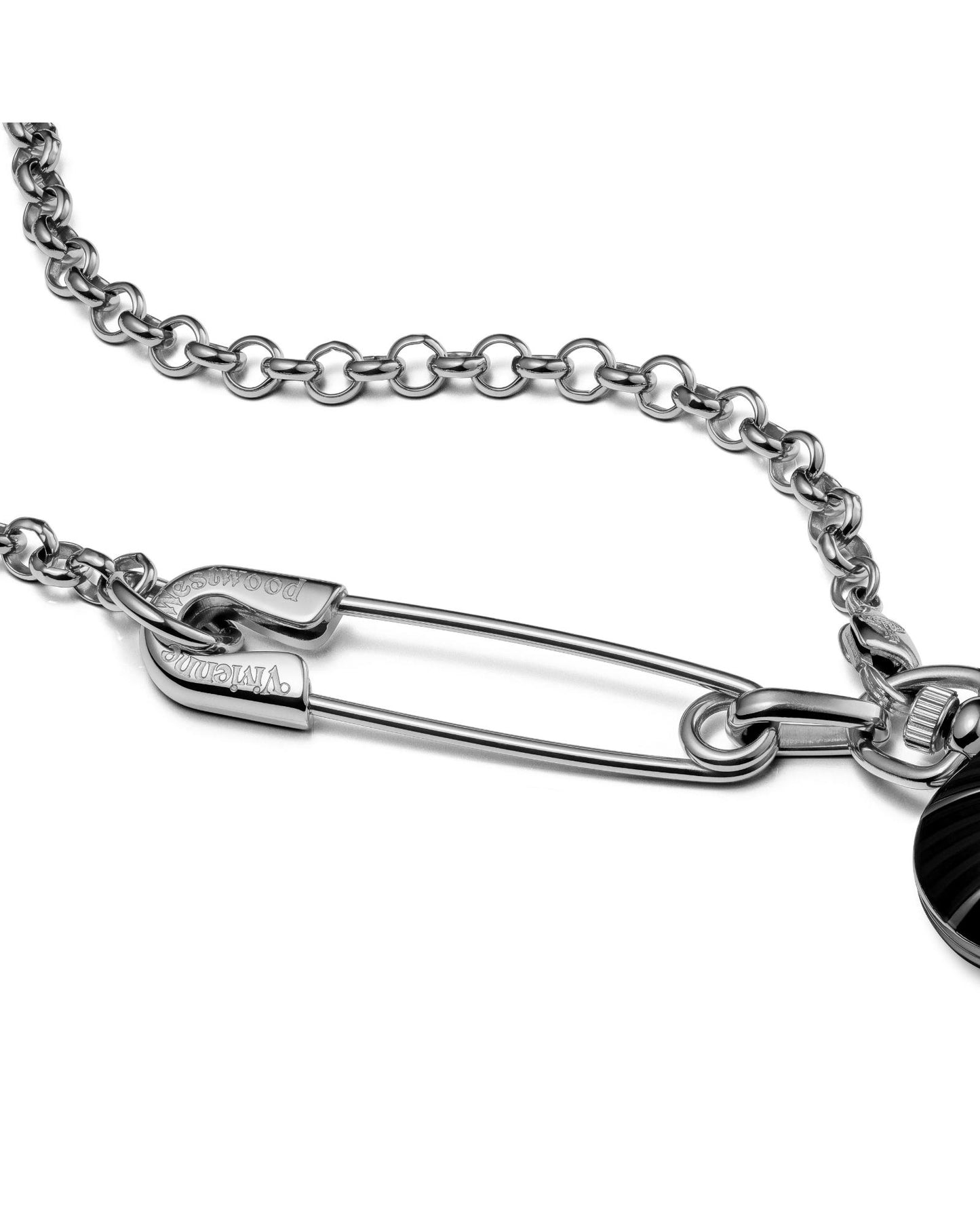 Vivienne Westwood Heart Pendant 32mm Black  Watch