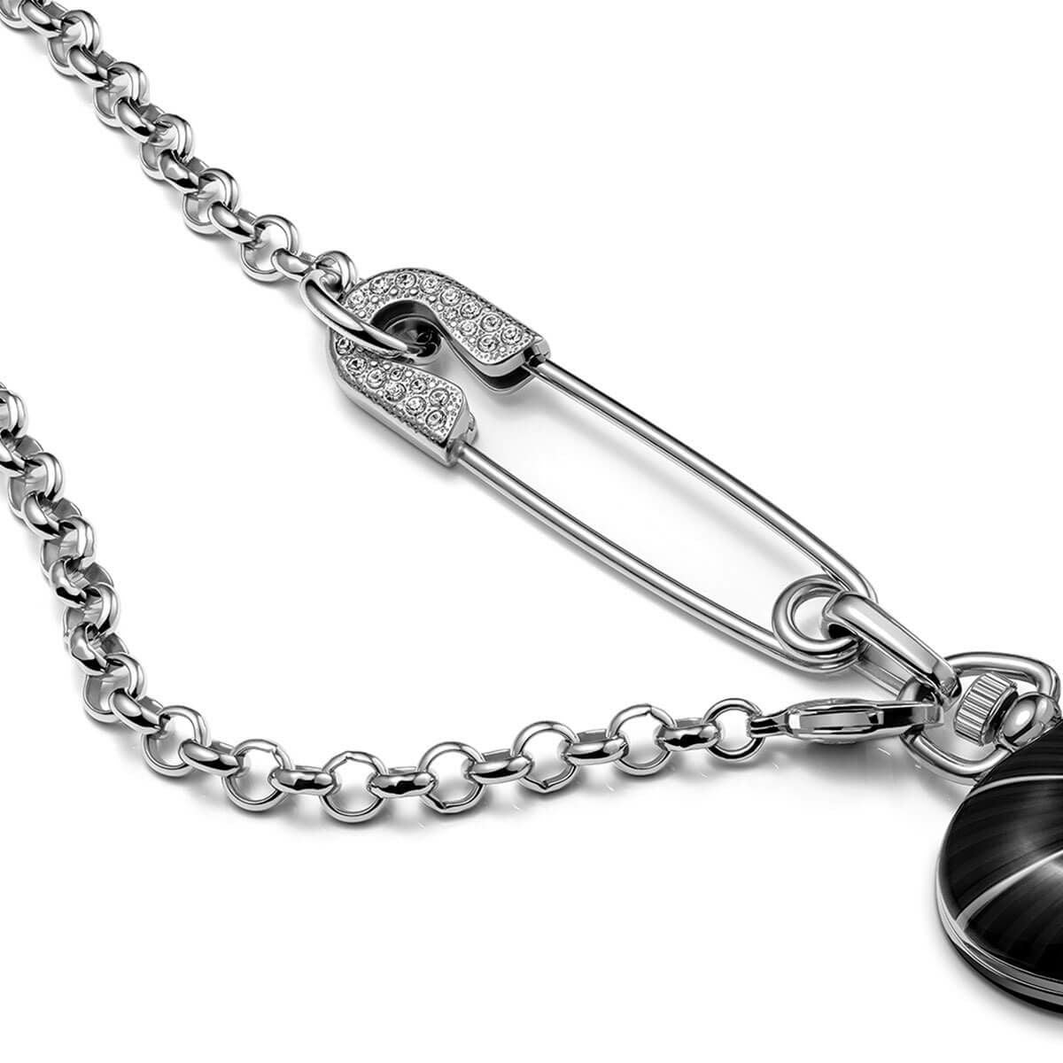 Vivienne Westwood Heart Pendant 32mm Black  Watch