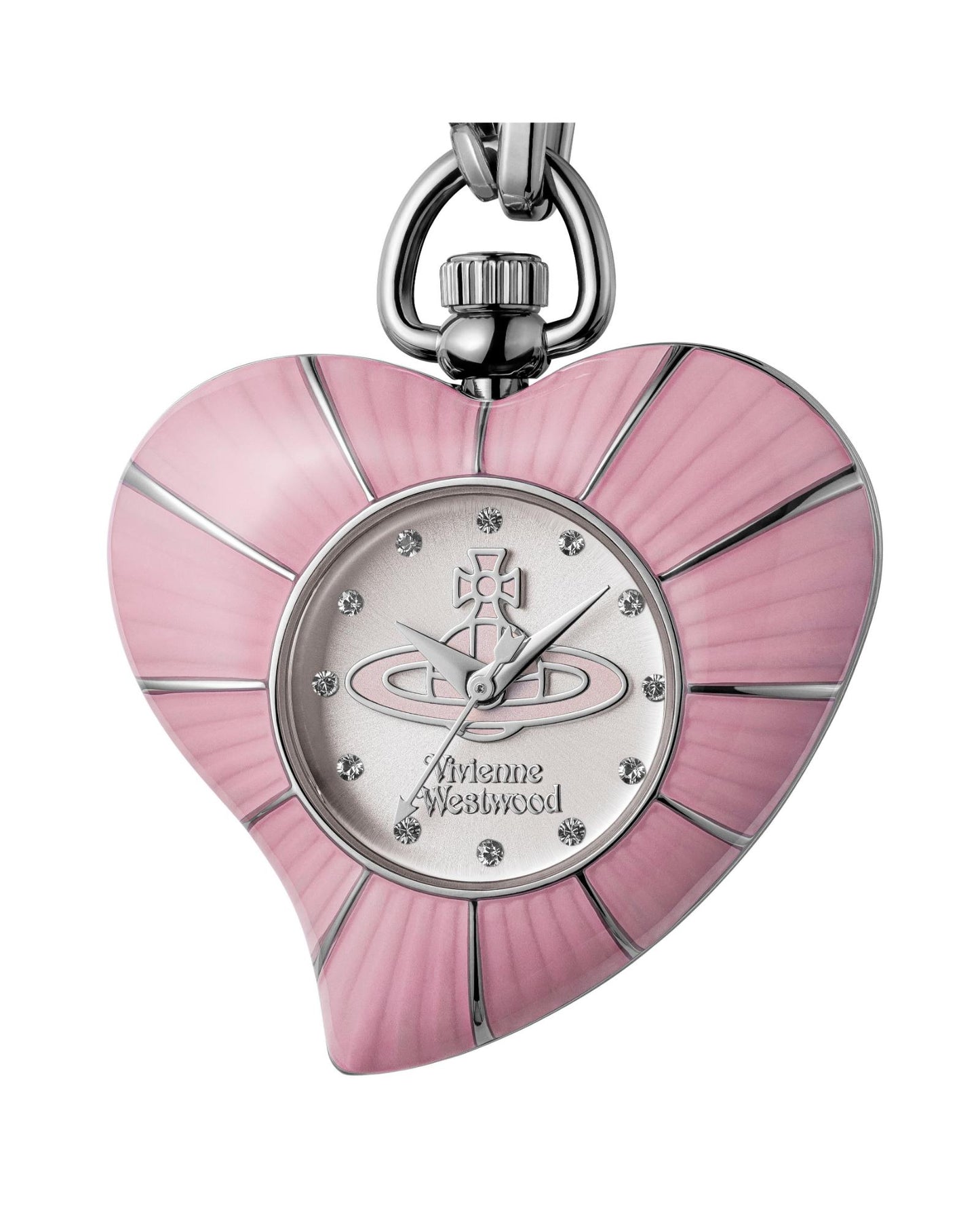 Vivienne Westwood Heart Pendant 32mm Pink Watch