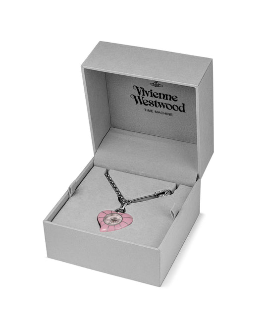 Vivienne Westwood Heart Pendant 32mm Pink Watch