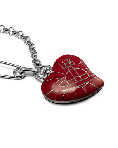 Vivienne Westwood Heart Pendant 32mm Red Watch