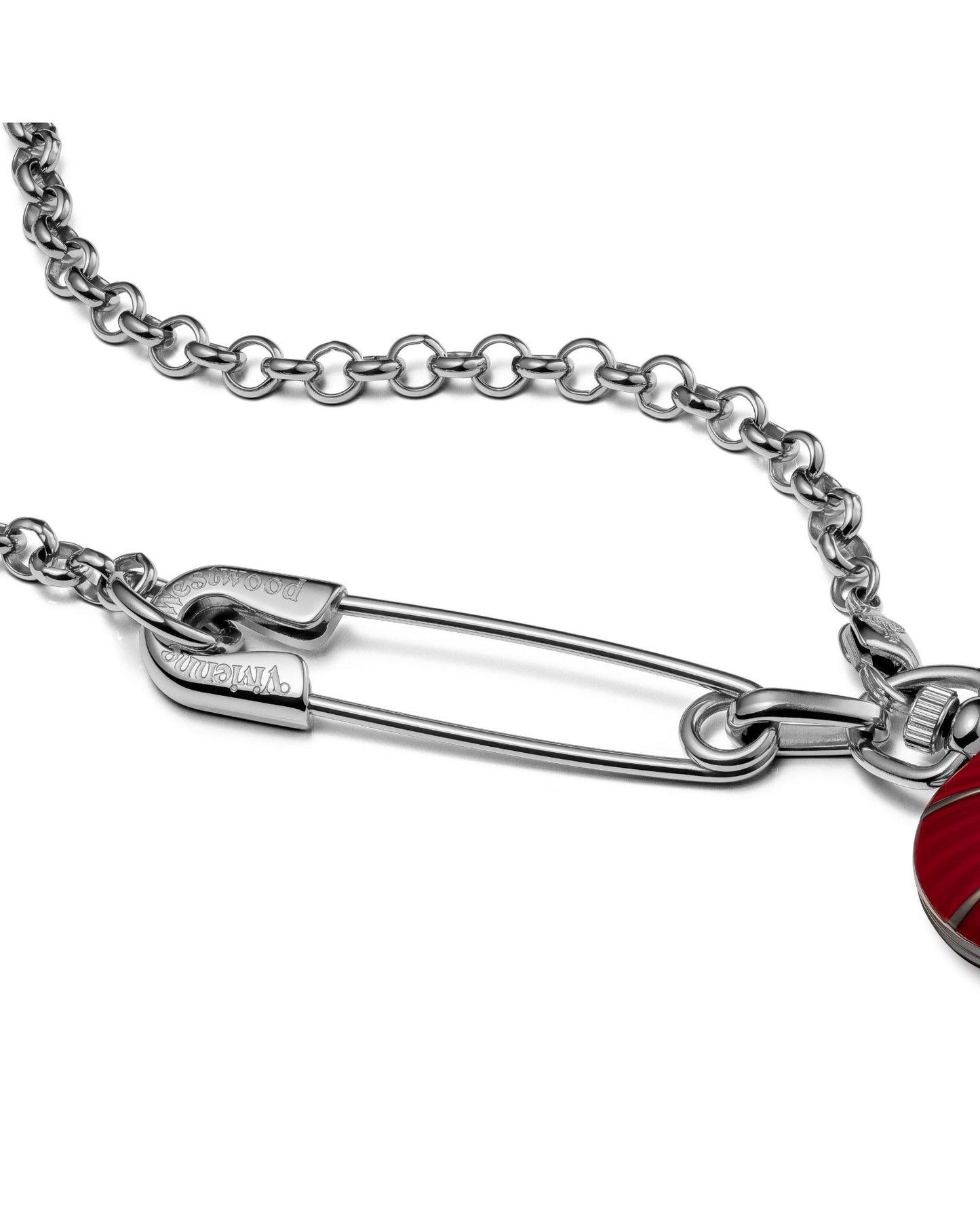 Vivienne Westwood Heart Pendant 32mm Red Watch