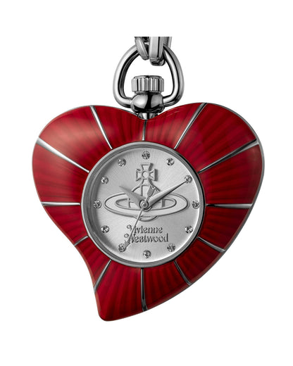 Vivienne Westwood Heart Pendant 32mm Red Watch