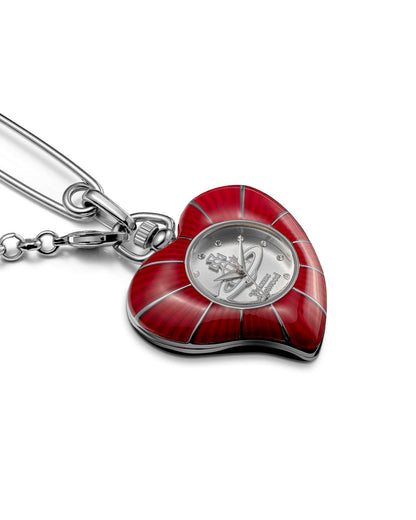 Vivienne Westwood Heart Pendant 32mm Red Watch