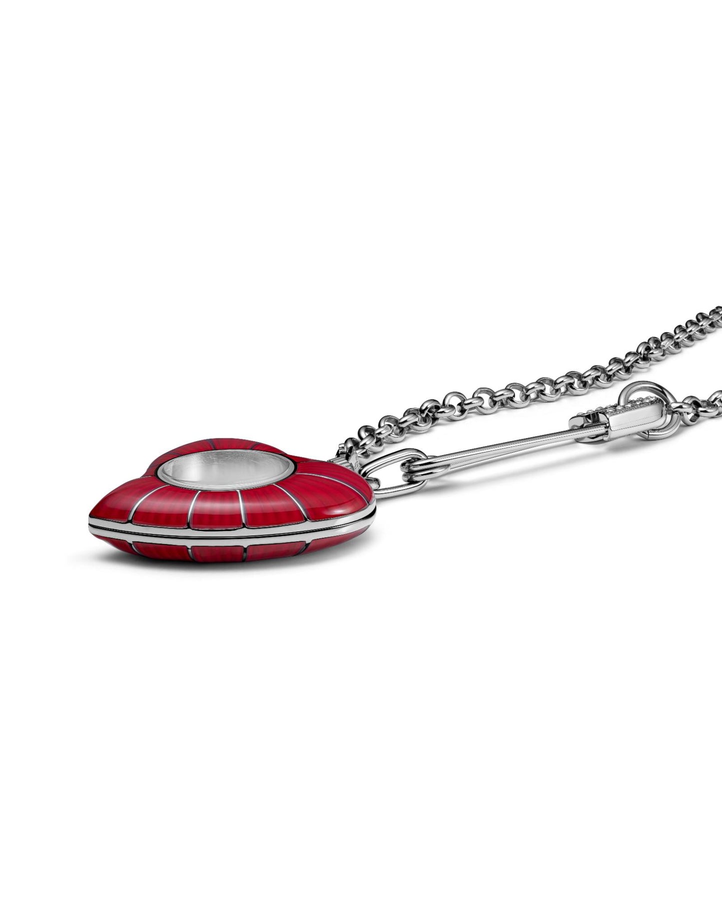 Vivienne Westwood Heart Pendant 32mm Red Watch