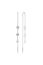 Load image into Gallery viewer, MIRAGE ETHEREAL THREADER EARRING SILVER