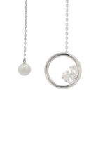 Load image into Gallery viewer, CHIC NOEL FRESHWATER PEARL LARIAT SILVER