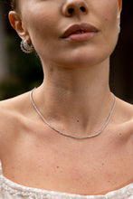 Load image into Gallery viewer, SYDNEY SOIRÉE 2MM TENNIS NECKLACE 42CM SILVER