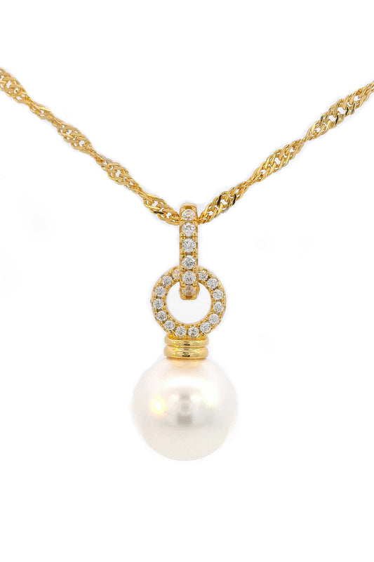 ADAGIO PEARL DUO PENDANT GOLD