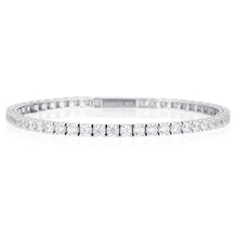 Load image into Gallery viewer, SELENA 3MM TENNIS BRACELET 17.5CM SILVER