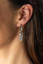 Load image into Gallery viewer, MIRAGE EDITH HOOP EARRINGS SILVER