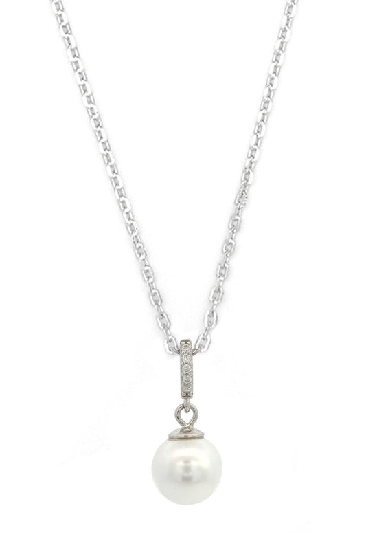 ADAGIO EFFORTLESS GLOW PEARL PENDANT SILVER
