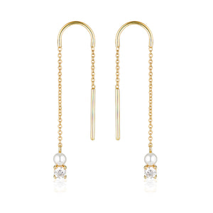 NOEL NIGHTS SNOW DROP EARRINGS GOLD