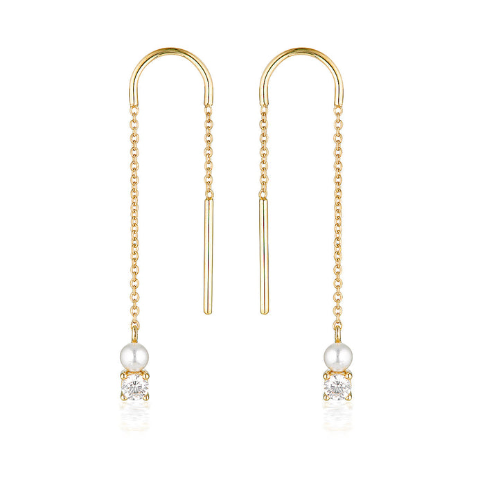 NOEL NIGHTS SNOW DROP EARRINGS GOLD