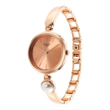 Load image into Gallery viewer, Titan Raga Power Pearls Quartz Analogue Rose Gold Dial Metal Strap with pearl Watch for Women