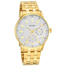 Load image into Gallery viewer, Titan Quartz Analogue White Dial Stainless Steel Strap Watch for Men