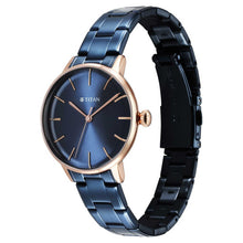 Load image into Gallery viewer, Titan TGIF Quartz Analogue Blue Dial Blue Stainless Steel Strap Watch for Women