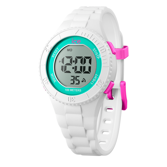 ICE digit - White turquoise