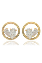 Load image into Gallery viewer, CHIC NOEL TOI ET MOI CIRCLE EARRINGS GOLD