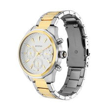 Load image into Gallery viewer, Titan Quartz Multifunction Silver Dial Stainless Steel Strap Watch for Men