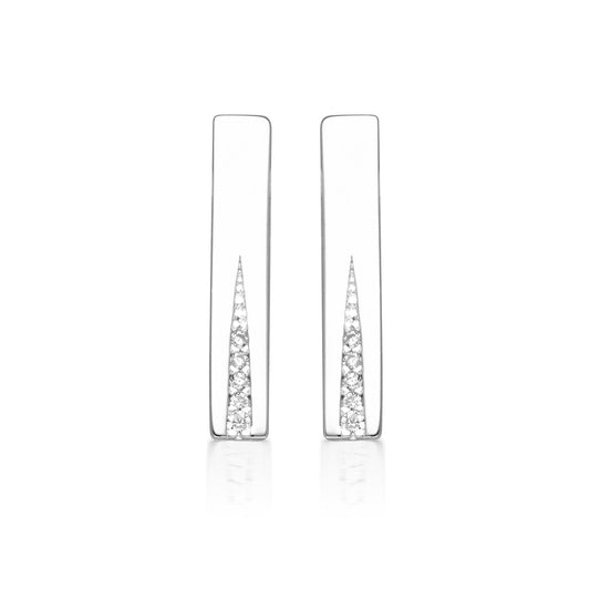 GEORGINI THE LAYERED EDIT GILDED EARRINGS SILVER