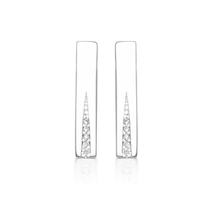 GEORGINI THE LAYERED EDIT GILDED EARRINGS SILVER