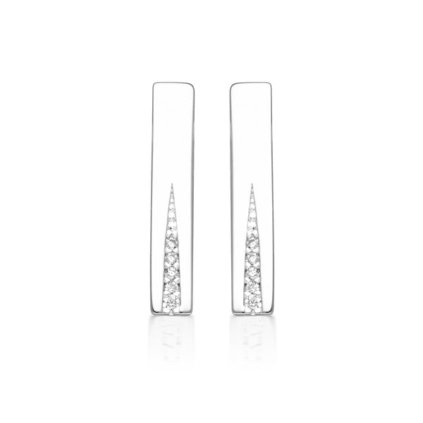 GEORGINI THE LAYERED EDIT GILDED EARRINGS SILVER