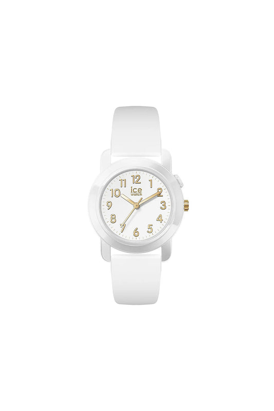 Ice Find Analog White Gold Silicon Strap Size Small Watch