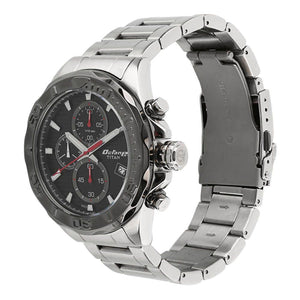 Titan Octane Black Dial Chrono Stainless Steel Watch for Men