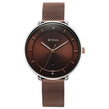 Load image into Gallery viewer, Titan Noir Brown Dial Analogue Stainless Steel Strap Watch for Women