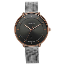 Load image into Gallery viewer, Titan Noir Anthracite Dial Analogue Stainless Steel Strap Watch for Women