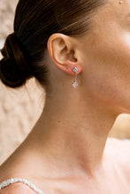 Load image into Gallery viewer, SYDNEY SOIRÉE FAIRWATER MOTHER OF PEARL DROP EARRINGS SILVER