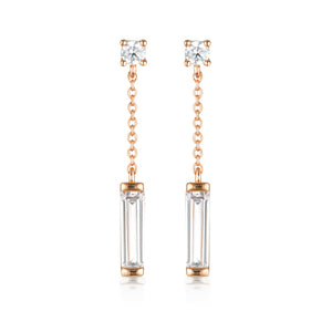 GEORGINI THE LAYETED EDIT TLIETA EARRING ROSE GOLD