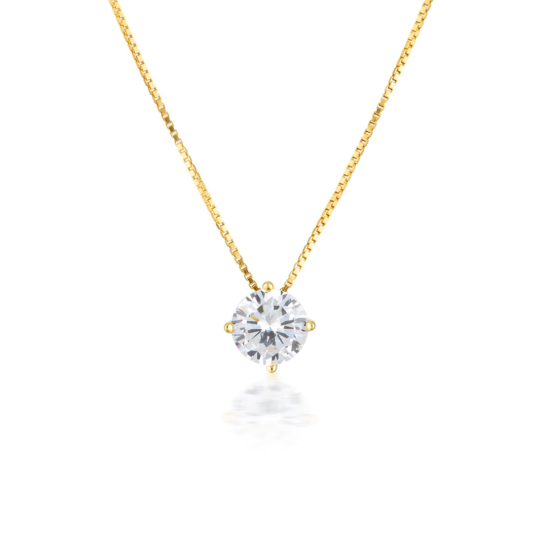 GEORGINI GOLD MOISSANITE PENDANT 1TCW IN 9CT YELLOW GOLD