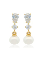 Load image into Gallery viewer, CHIC NOEL FRESHWATER PEARL PYRMONT EARRINGS GOLD