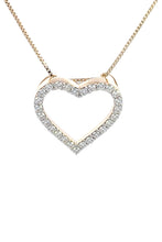 Load image into Gallery viewer, GEORGINI GOLD HEART 0.5TCW IN 9CT YELLOW GOLD PENDANT