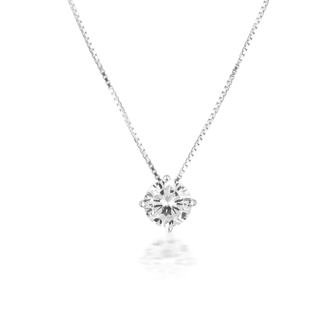 GEORGINI GOLD MOISSANITE PENDANT 1TCW IN 9CT WHITE GOLD