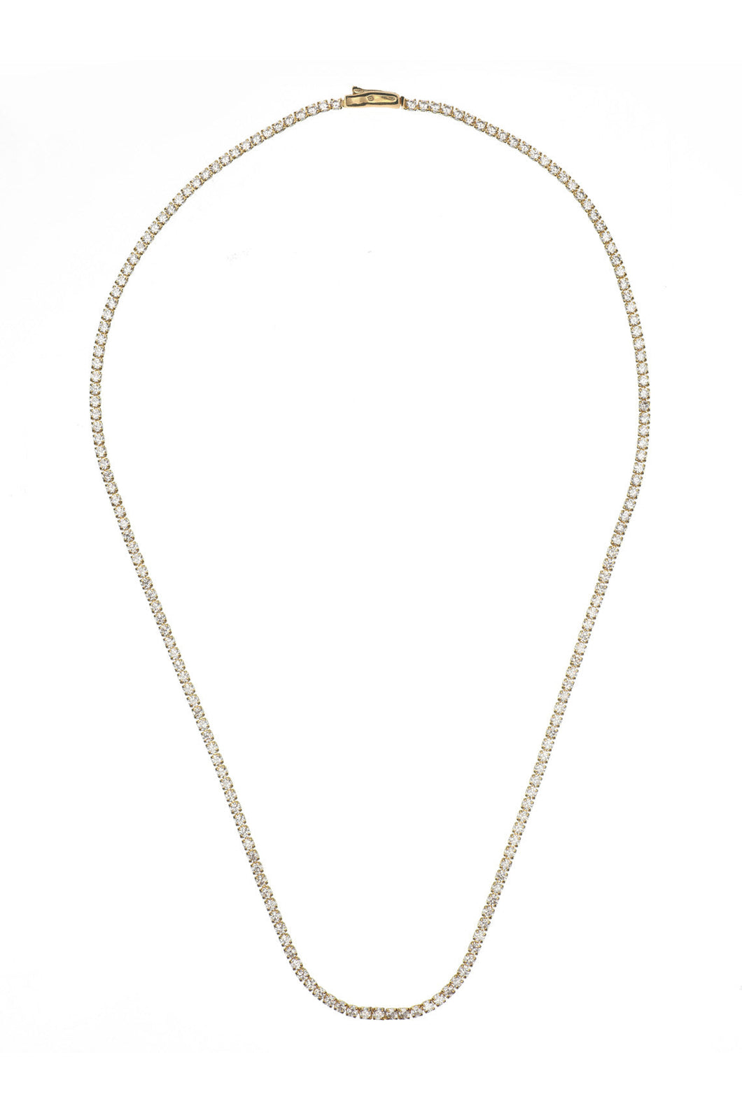 SYDNEY SOIRÉE  2MM TENNIS NECKLACE 42CM GOLD